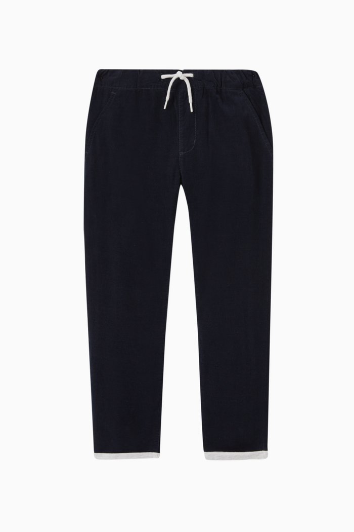 

Drawstring Pants in Corduroy, Blue
