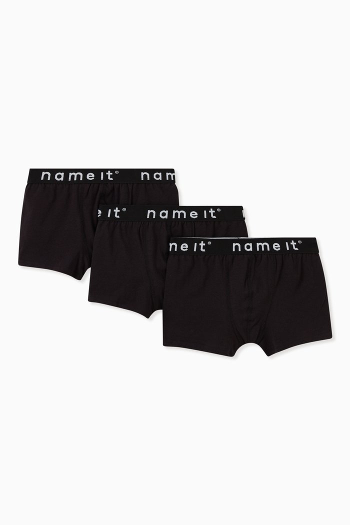 

3-Pack Boxer Set in Organic Cotton, Black