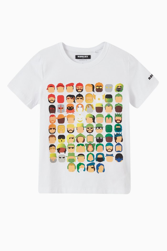 

Roblox Print T-shirt in Organic-cotton, White