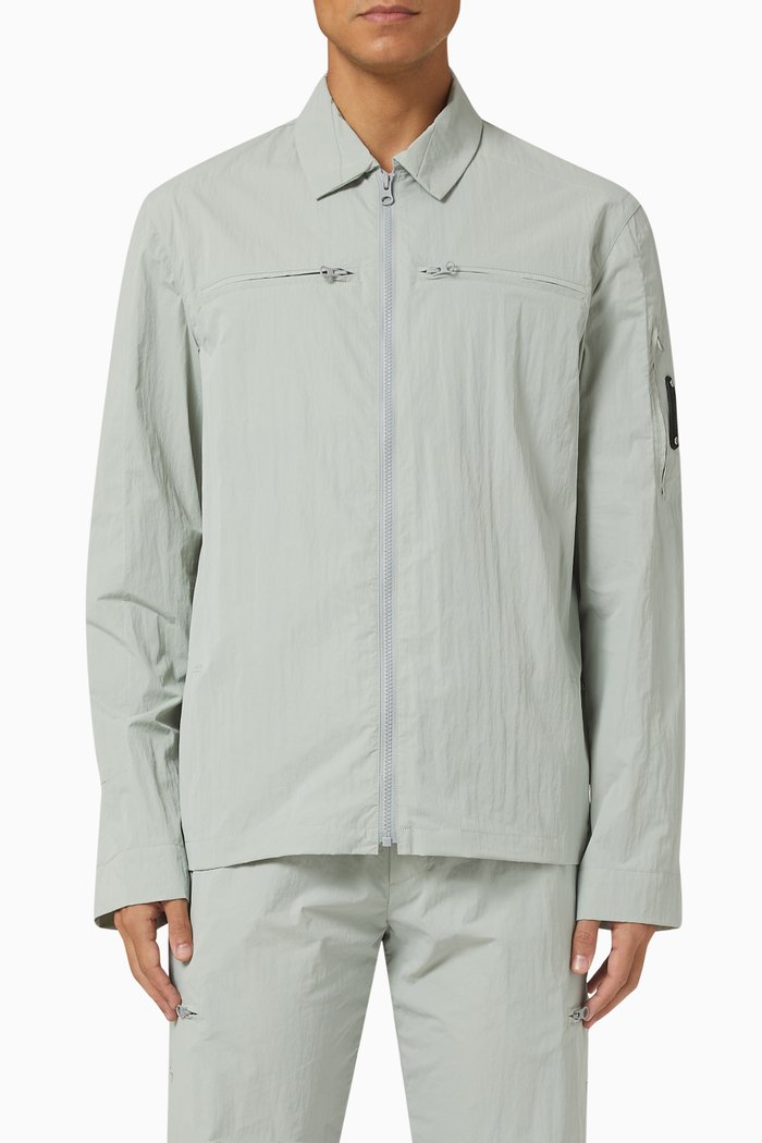 

Gaussian Overshirt in Poplin, Grey