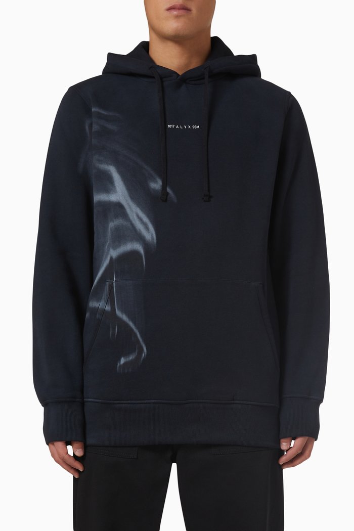 

Hoodie in Fleece, Black