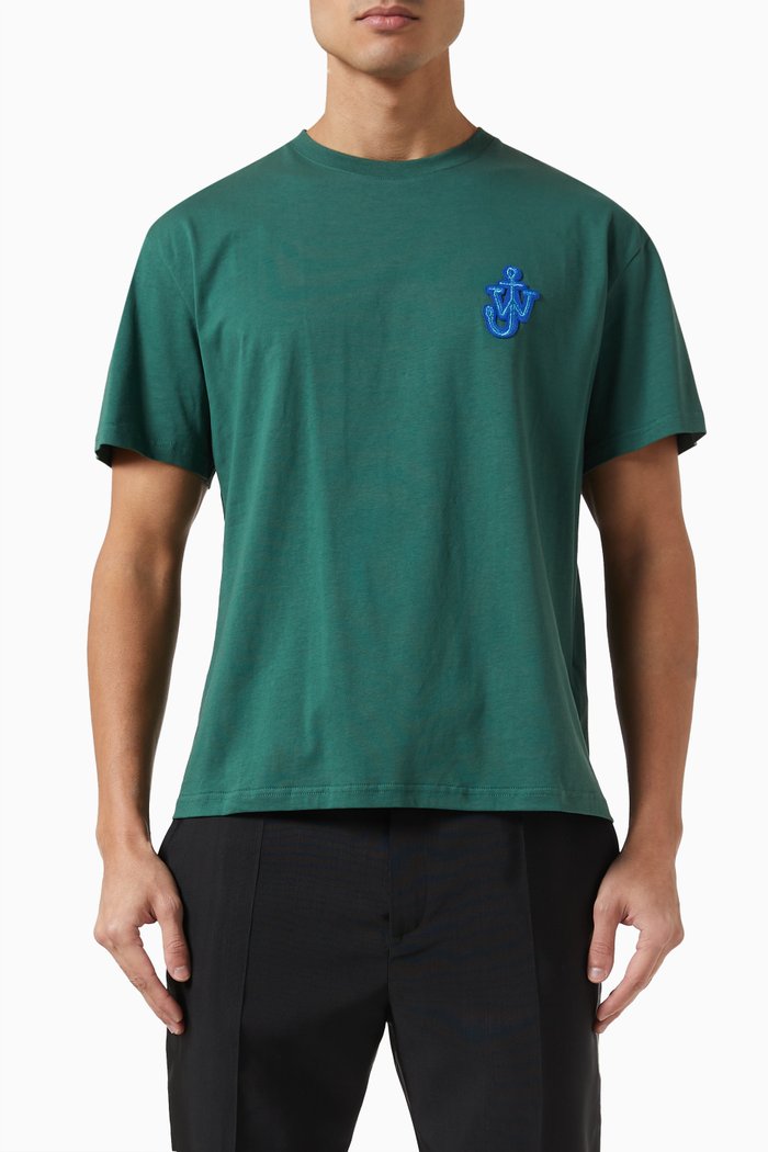 

Anchor Patch T-shirt in Cotton, Green