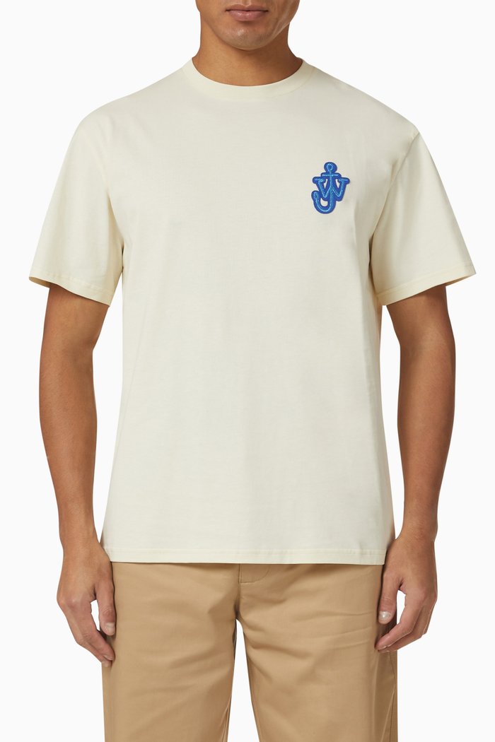 

Anchor Patch T-shirt in Cotton, Yellow