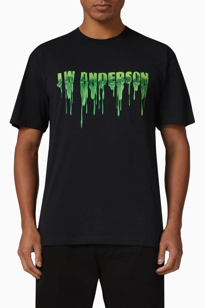 

Slime Logo T-shirt in Cotton Jersey, Black
