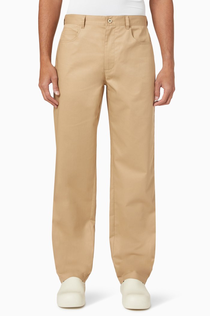 

Workwear Chino Pants in Cotton, Neutral