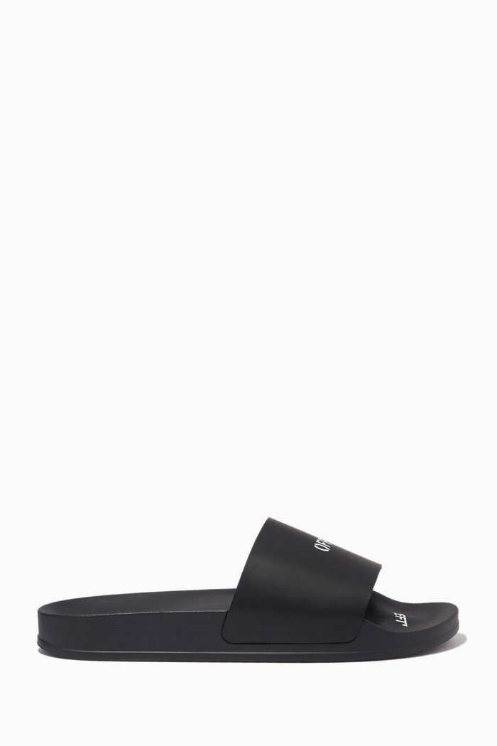Logo Slides in Rubber, Black