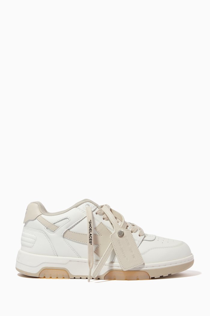 Out of Office Sneakers in Calf Leather, White