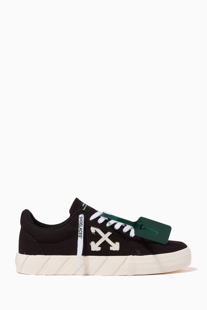 

Vulcanized Sneakers in Canvas, Black