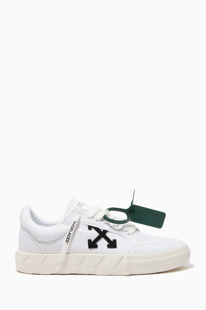 

Vulcanized Sneakers in Canvas, White