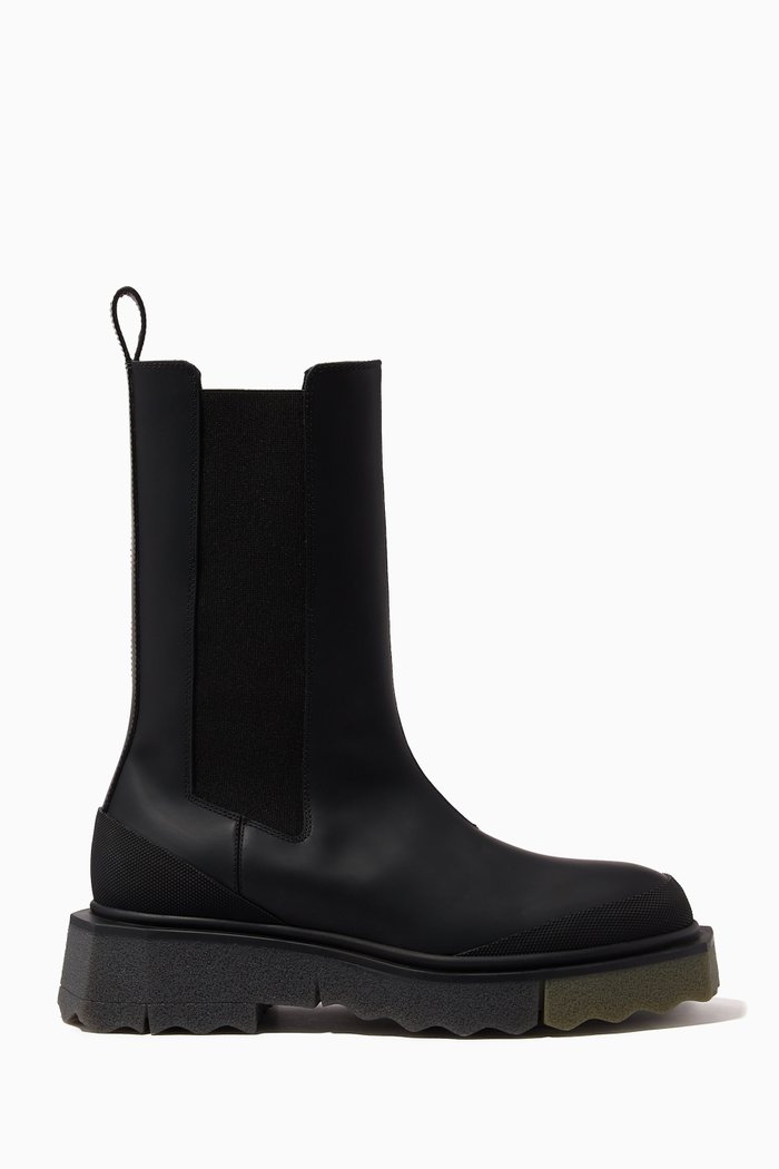 

Sponge Chelsea Boot in Leather, Black