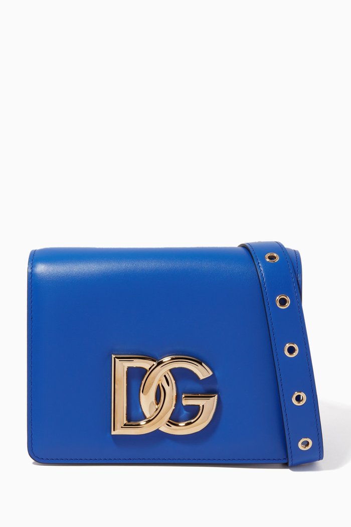 

DG Millennials Crossbody 3.5 bag in Calfskin Leather, Blue