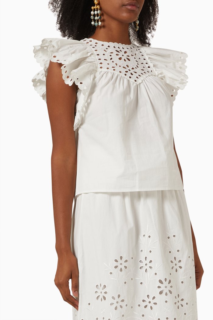 

Lilia Top in Cotton Poplin, Neutral
