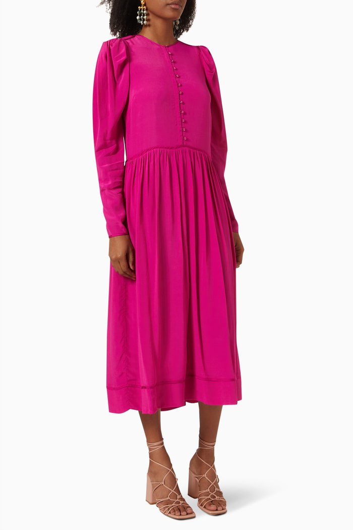 

Francis Dress in Silk Rayon, Pink