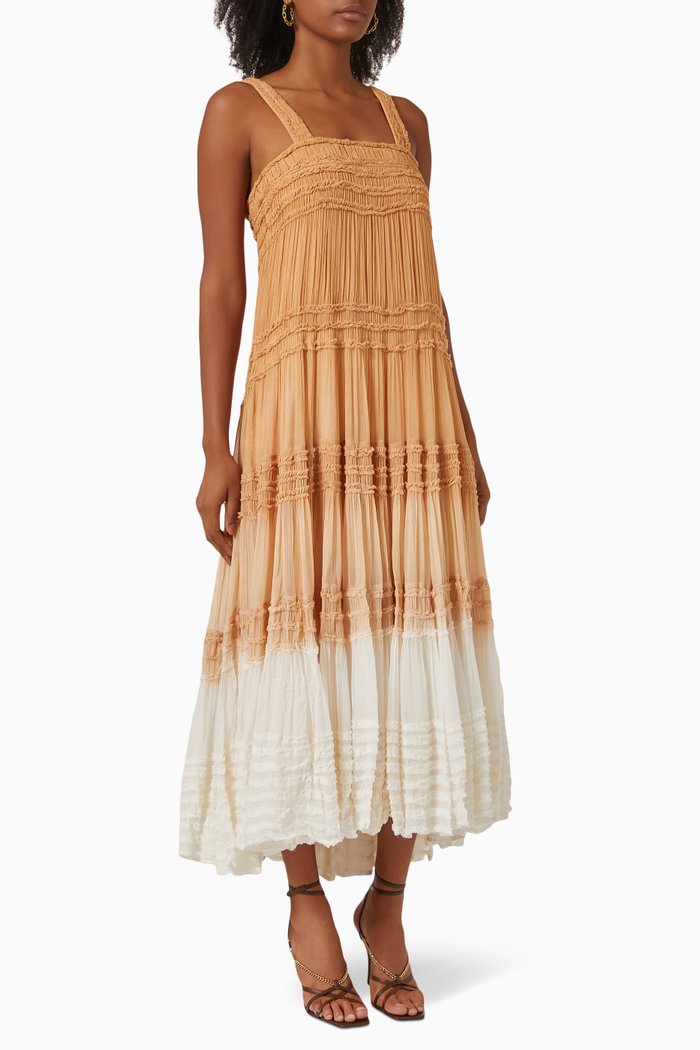 

Viola Dress in Viscose, Brown