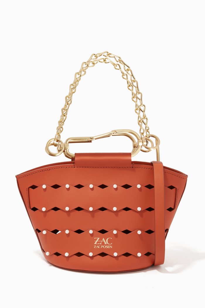 

Belay Mini Bucket Bag in Leather, Brown
