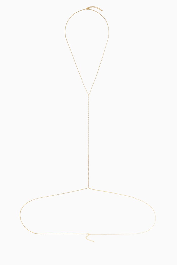 

Tennis Body Chain in Yellow Gold-plated Sterling Silver