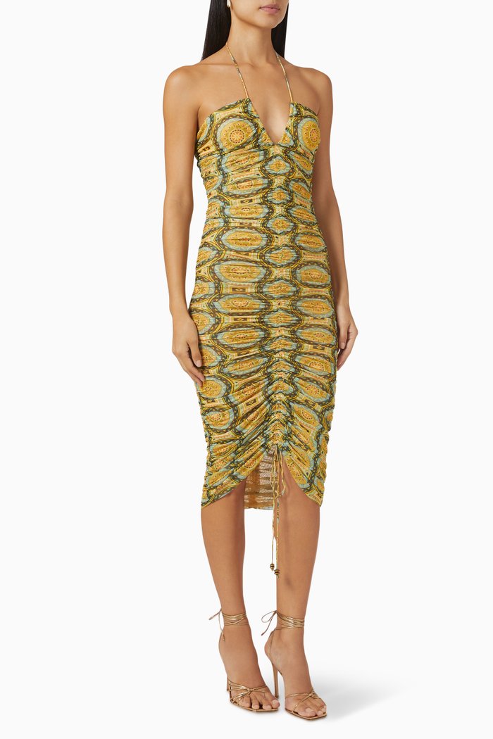 

Ziano Midi Halterneck Dress, Multicolour