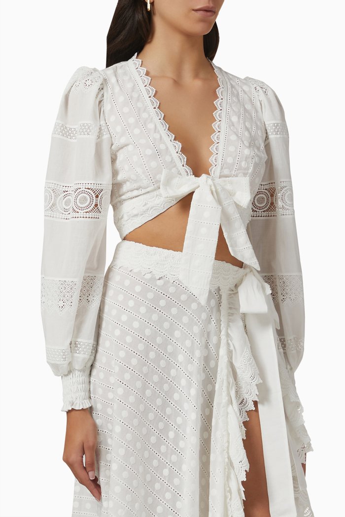 

Havana Top in Cotton, White