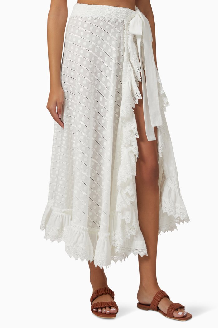 

Havana Skirt in Cotton, White