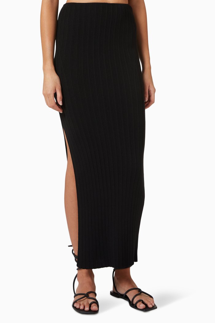 

Sapodilla Skirt in Cotton, Black