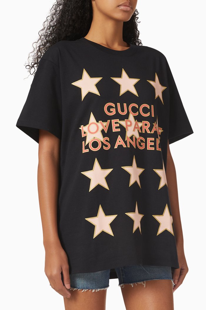 

Gucci Love Parade T-shirt in Cotton Jersey, Black