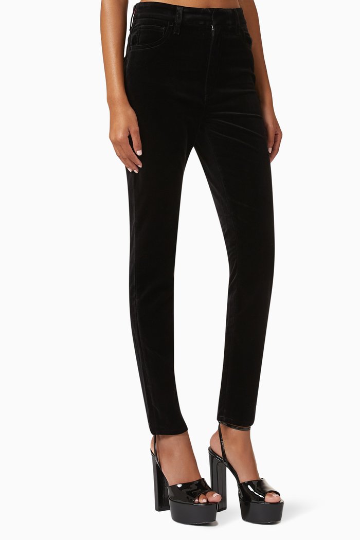 

Skinny Pants in Velvet, Black
