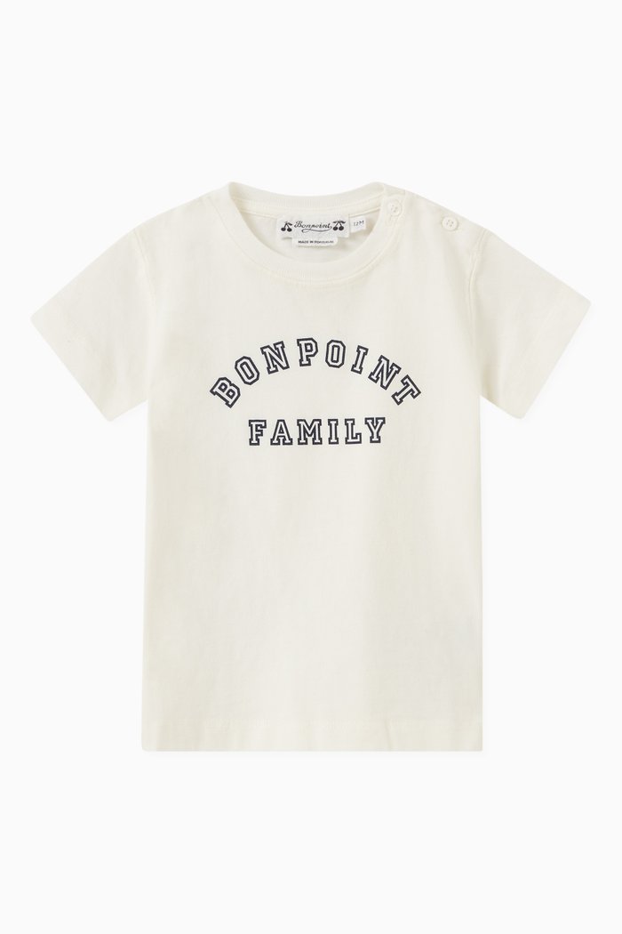 

Logo Print T-shirt in Organic Cotton, Neutral