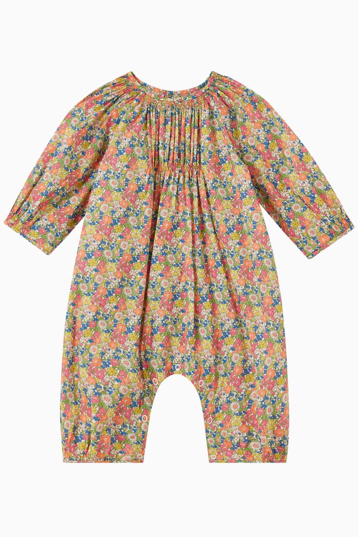 Floral Romper in Cotton, Multicolour