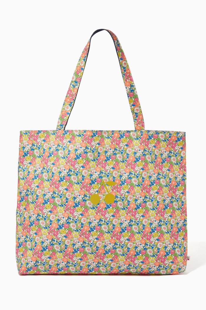 

Floral Tote Bag in Cotton, Multicolour