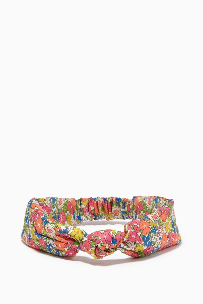 

Floral Headband in Cotton, Multicolour