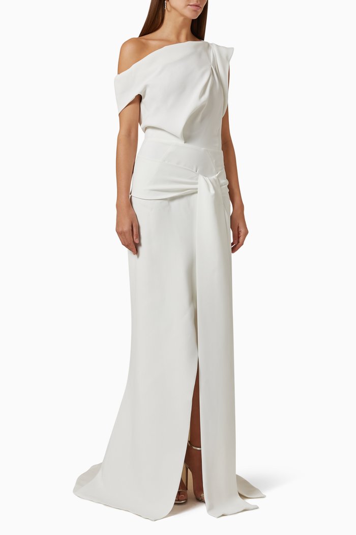 

Pleasure Knot Gown, White