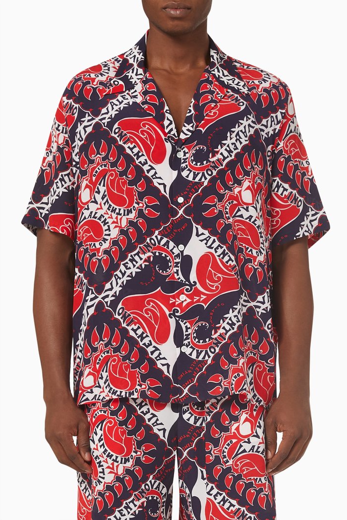 

Archive Manifesto Bandana Shirt in Silk, Multicolour