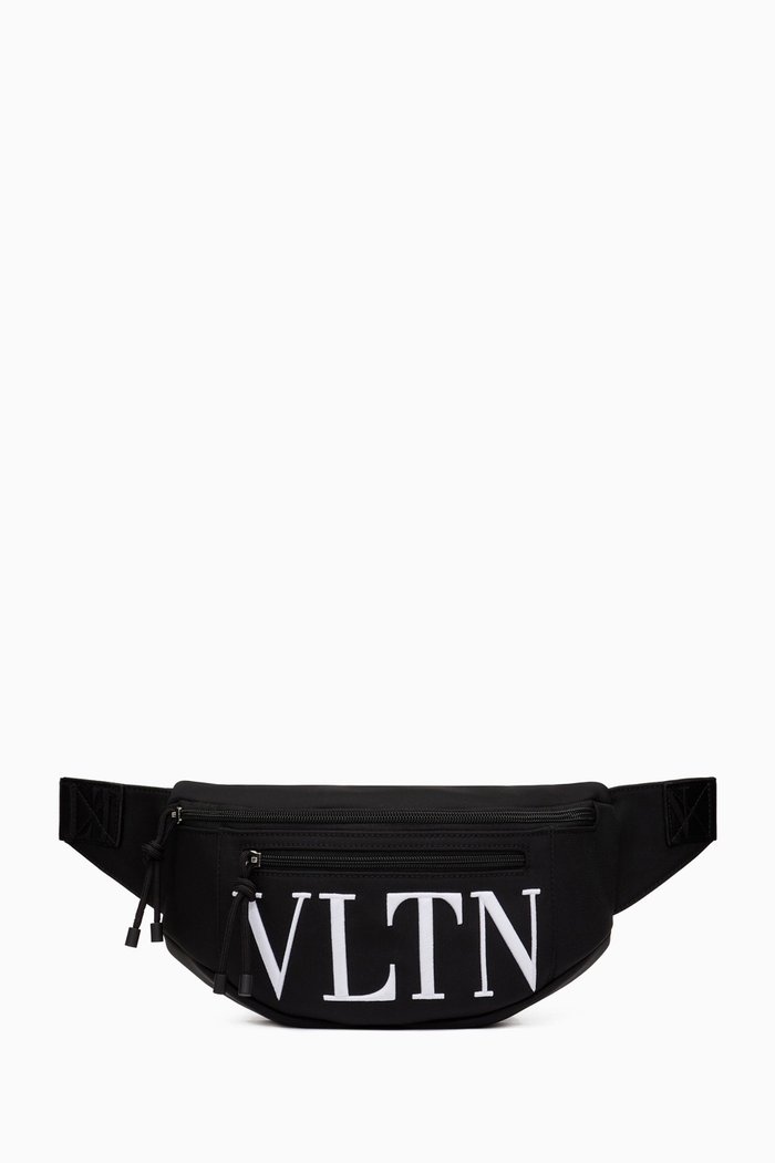 

Valentino Garavani VLTN Belt Bag in Nylon, Black