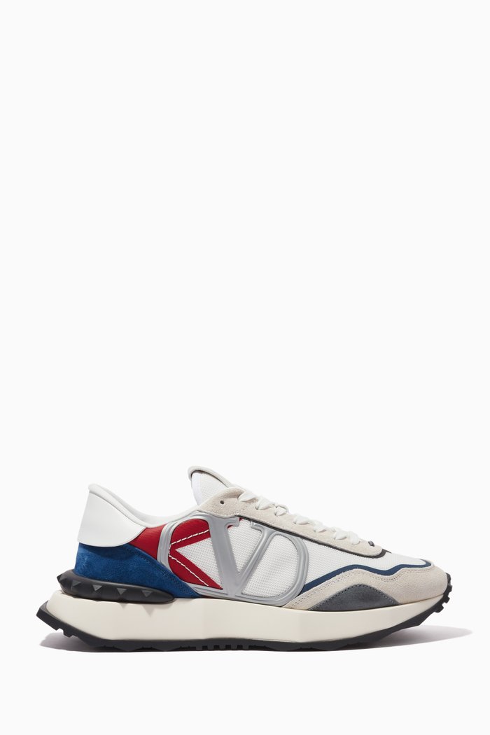 

Netrunner Sneakers in Fabric & Suede, White