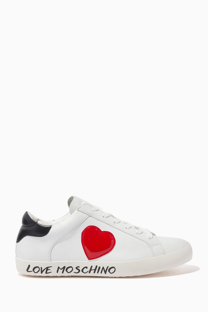

Free Love Low-top Sneakers in Calf Leather, White