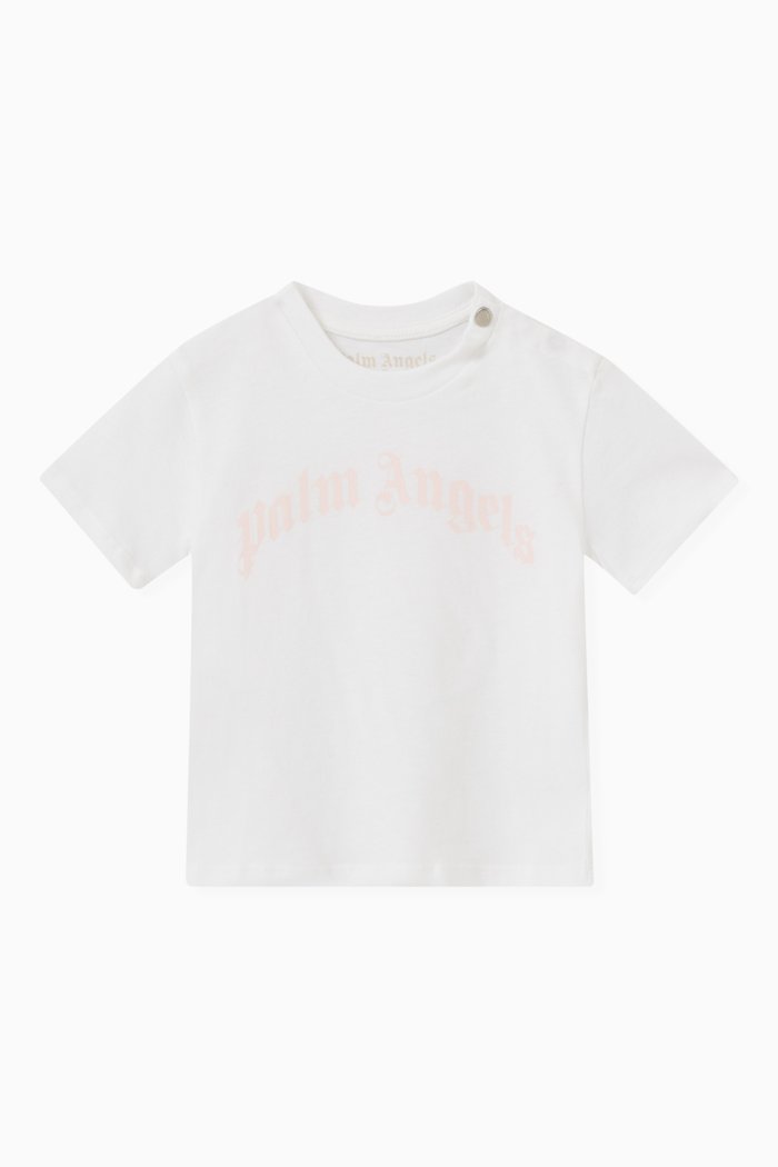 

Curved Logo T-shirt in Cotton, White