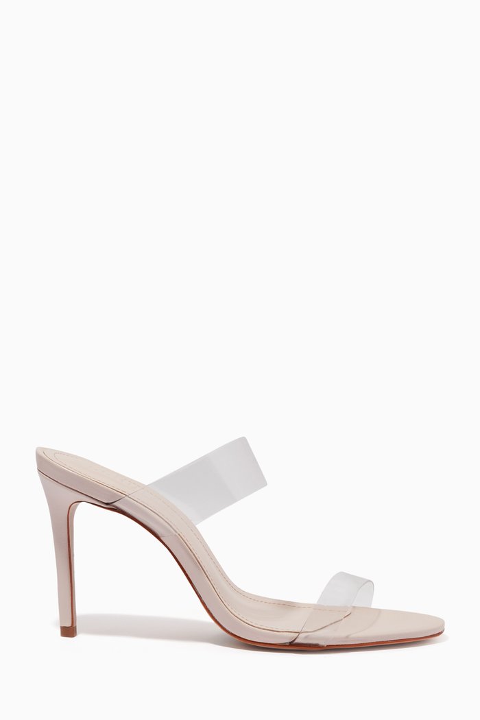 

Ariella Round-toe Mules in Leather, Pink
