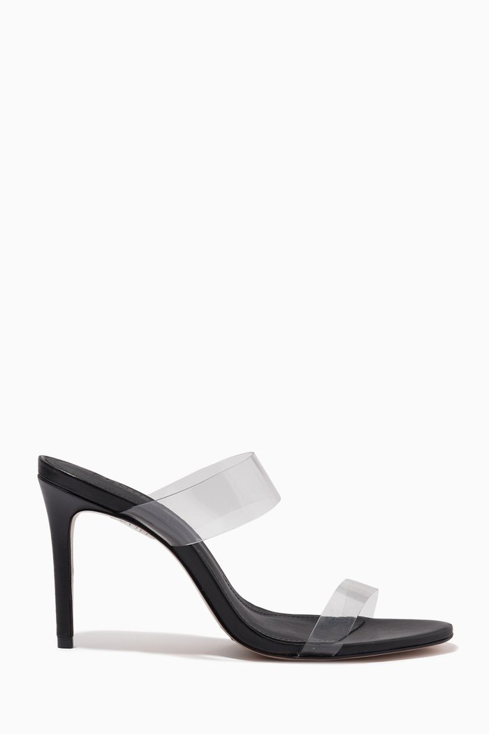 

Ariella Round-toe Mules in Leather, Black