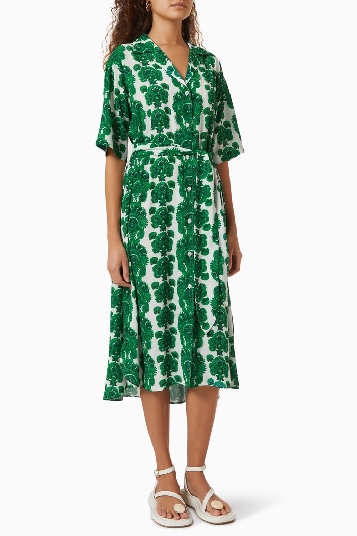 

Hobbs Shirt Dress, Green