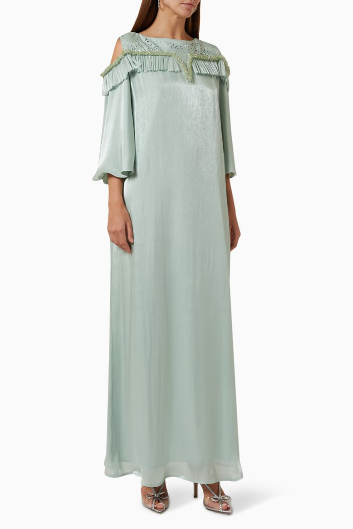 

Embellished Kaftan, Green