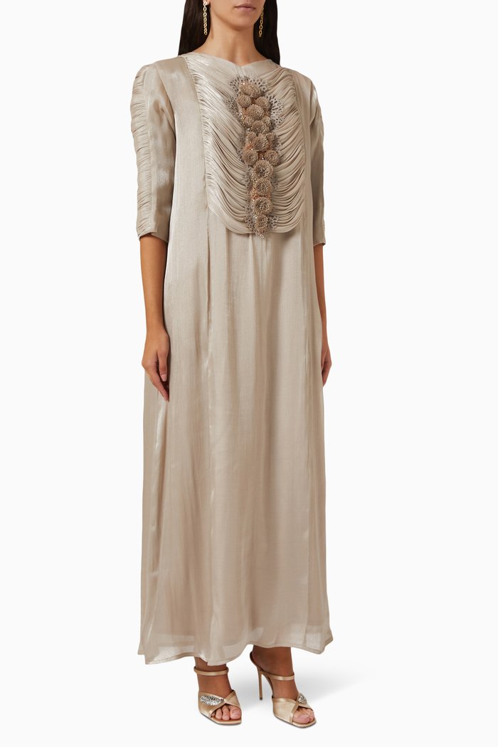 

Floral Kaftan, Neutral