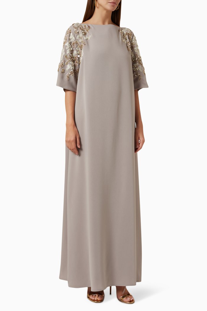 

Embellished Kaftan, Grey