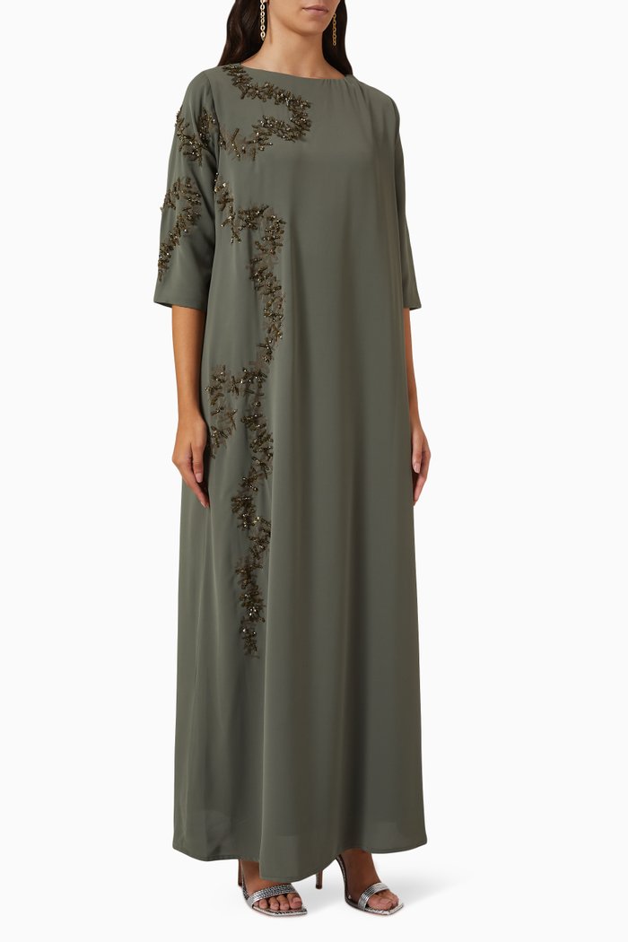 

Embellished Kaftan, Green