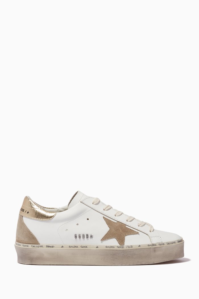 

Hi Star Sneakers in Leather & Suede, White