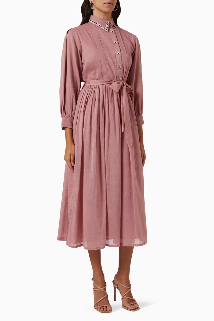 

Perla Dress in Cotton, Pink