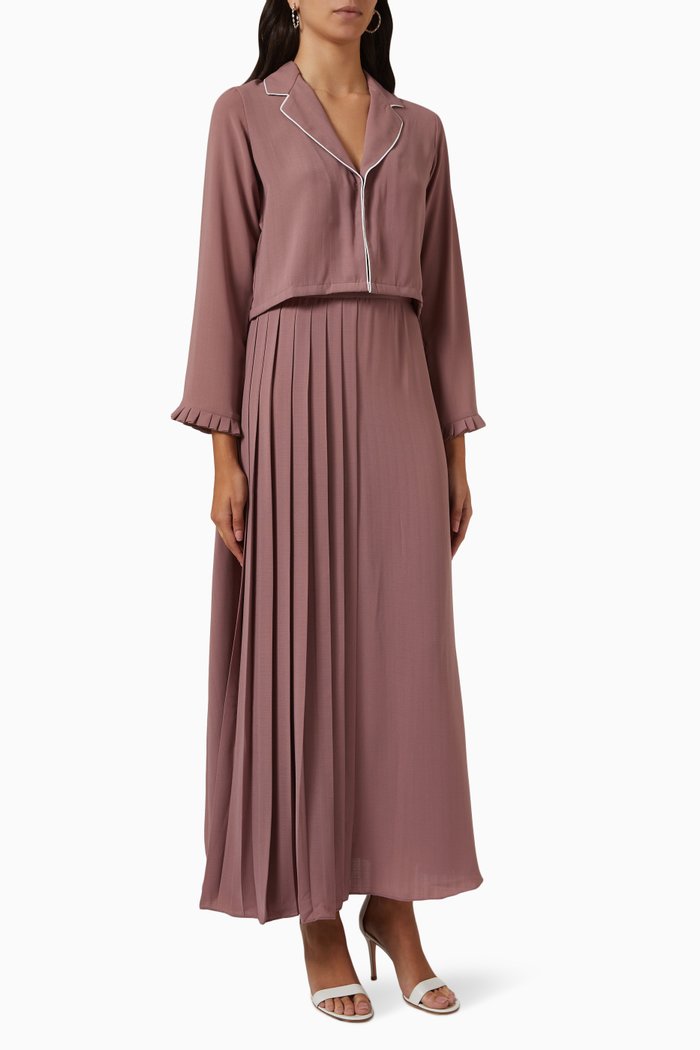

Peria Co-ord Set in Linen, Pink