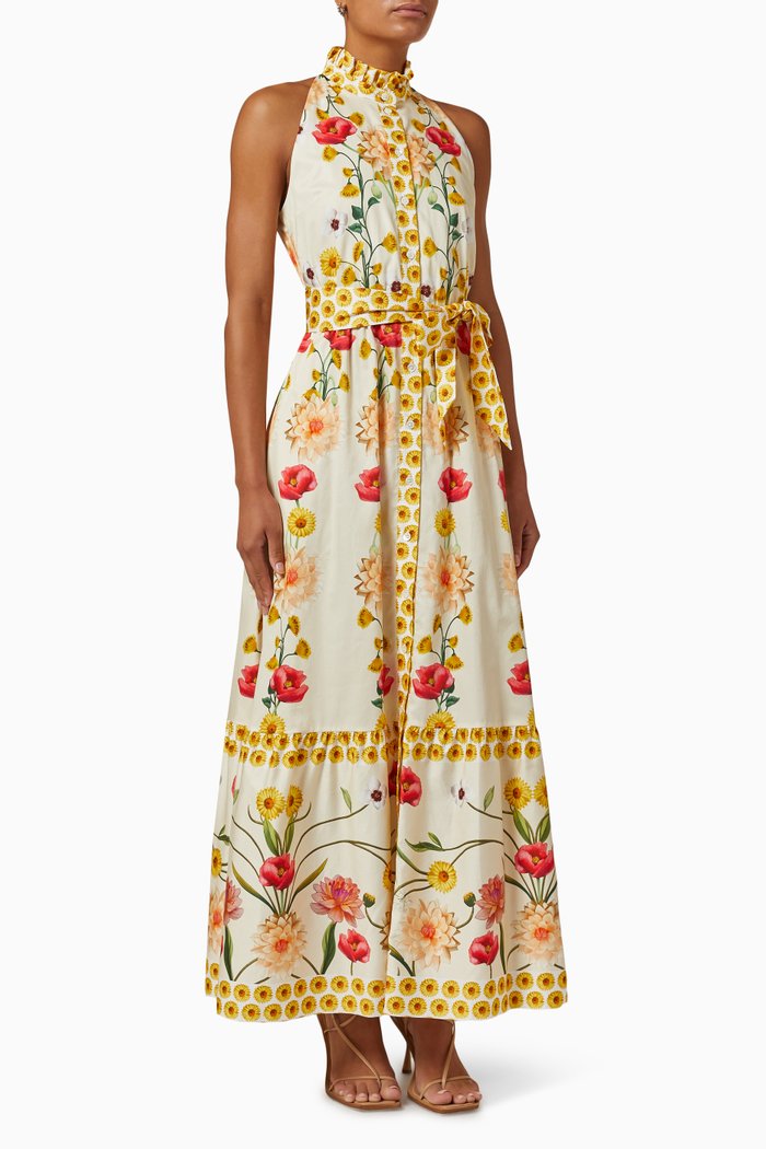 

Biba Shirt Dress in Cotton, Neutral