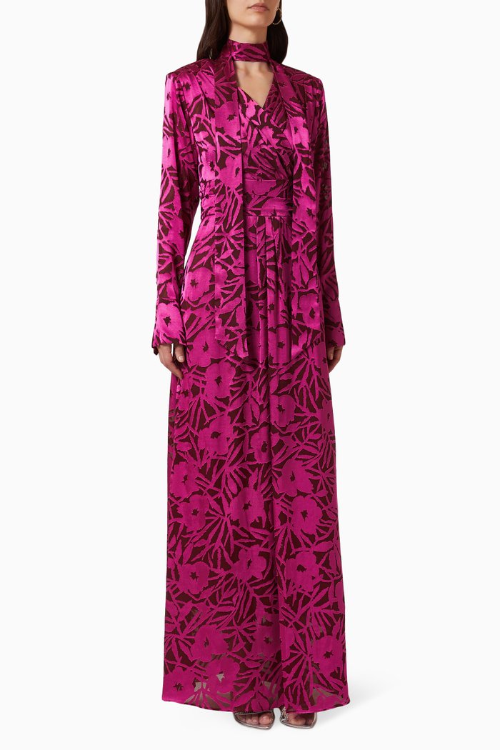 

Textured Scarf Dress, Pink