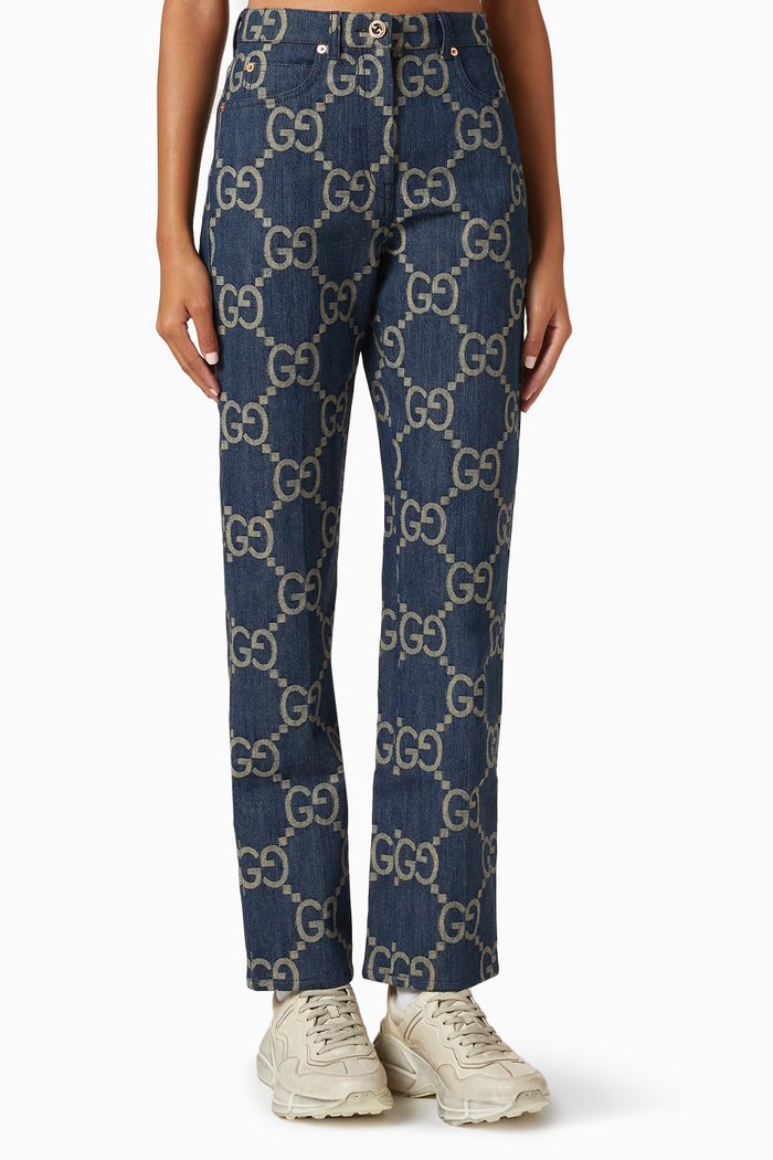 

Jumbo GG Trousers in Denim, Blue