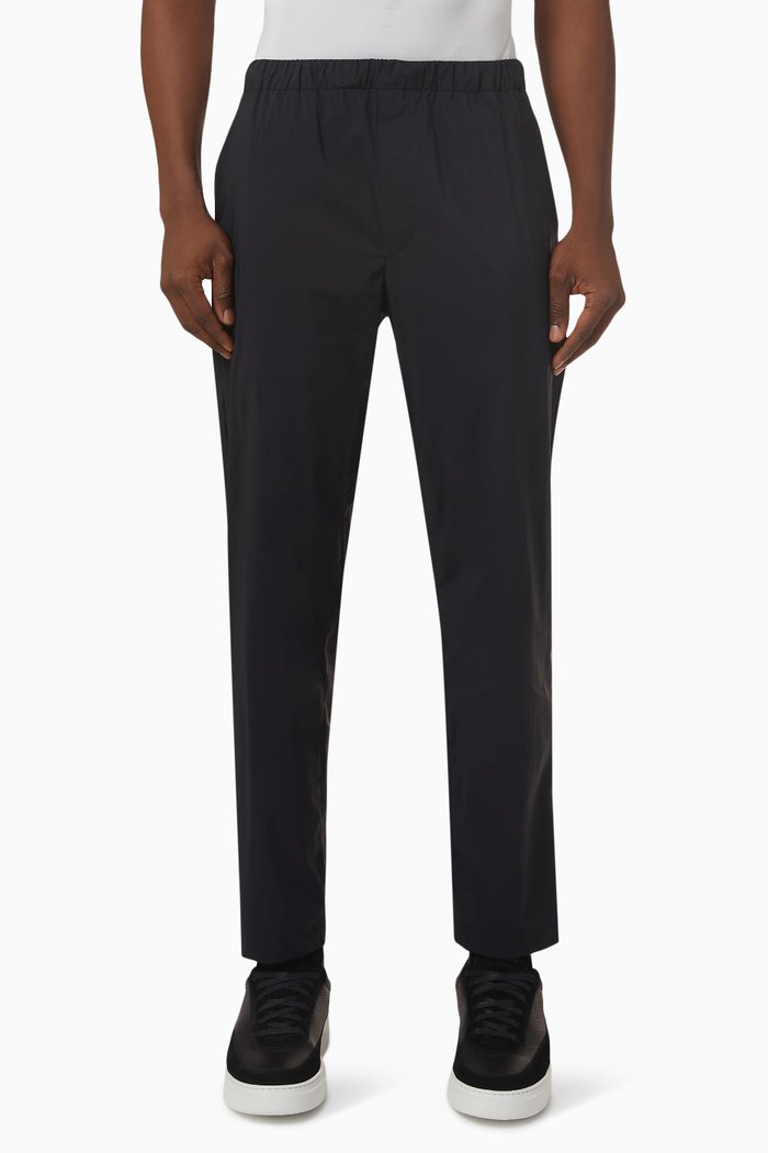 

Curtis Drawstring Pants in Eco Nylon, Black